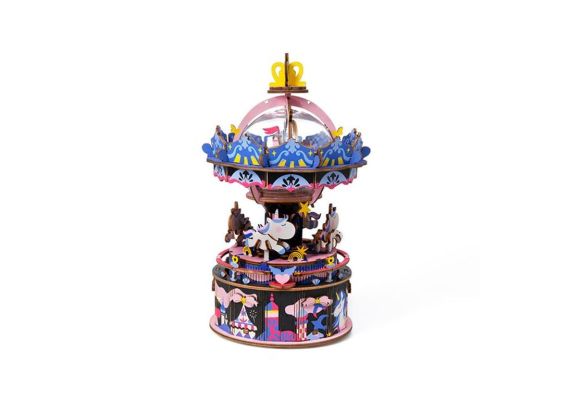 Rolife Starry Night AM44 Merry-go-round DIY Music Box