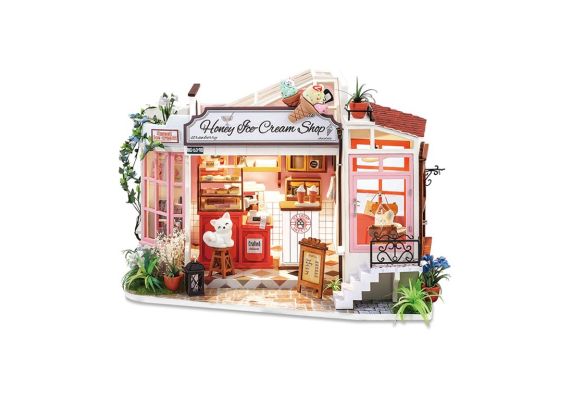 Rolife Honey Ice-cream Shop DG148 DIY Wooden Dollhouse