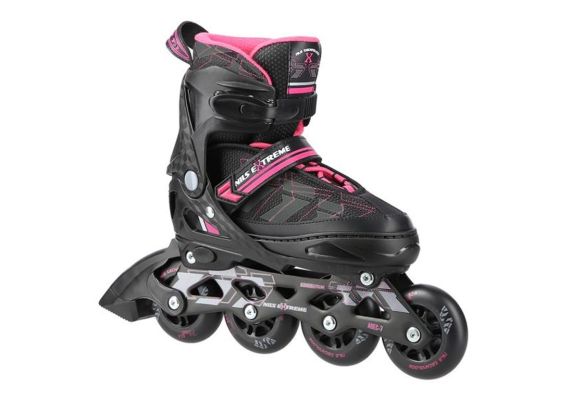 Αυξομειούμενα Πατίνια Roller NA 11002 Μαύρο/Ροζ IN-LINE SKATES NILS EXTREME Small(31-34)