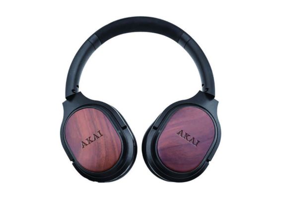 Akai BTH-W150ANC Ασύρματα over ear αναδιπλούμενα bamboo ακουστικά με Bluetooth, ΑNC, NTC, handsfree και Hifi Stereo Sound