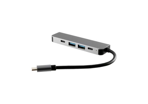 NSP N16 Γκρι USB-C Hub 5 σε 1 (8340239) Type-C σε HDMI 4K με 2 θύρες USB 3.0+2.0, PD 3.0 και Type-C 3.0