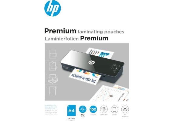 HP 9123 Premium φύλλα πλαστικοποίησης για Α4 – 80 microns – 100 τμχ