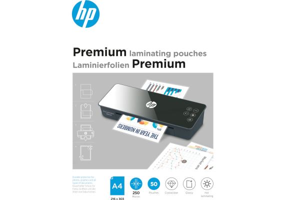 HP 9125 Premium φύλλα πλαστικοποίησης για Α4 – 250 microns – 50 τμχ