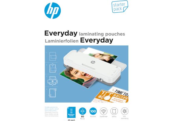 HP 9158 Everyday φύλλα πλαστικοποίησης set – A4 A5 A6 επαγγ. κάρτες – 80 microns – 100 τμχ