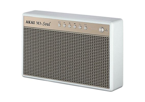 Akai M3-Soul White Φορητό ηχείο Bluetooth με USB, Aux-In και USB για φόρτιση – 20W
