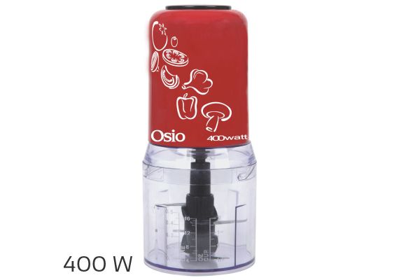 Osio OMC-2312R Κόκκινος Πολυκόφτης με 2 σετ λεπίδων 400 W