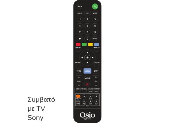 Osio OST-5003-SO Τηλεχειριστήριο για τηλεοράσεις Sony