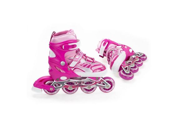 Αυξομειούμενα Πατίνια Roller NJ 1828 A INLINE SKATES NILS EXTREME ΡΟΖ-LARGE (39-42)