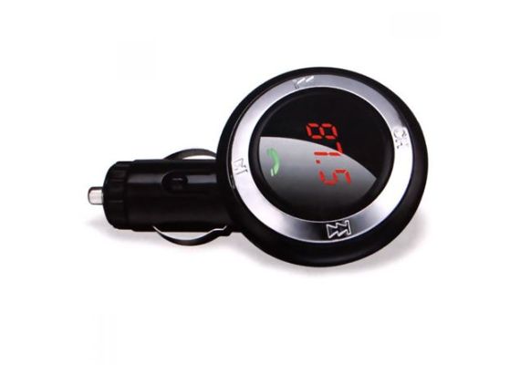 FM Transmitter Bluetooth αυτοκινήτου Car με κιτ ανοιχτής συνομιλίας - Αντάπτορας μουσικής δέχεται κάρτα sd ή usb stick