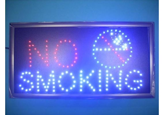 Φωτεινή επιγραφή καταστημάτων με LED (No smoking)