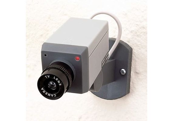 Ομοίωμα κάμερας - ψεύτικη κάμερα με κοκκινο λαμπάκι που αναβοσβήνει και αποθαρρύνει τους κλέφτες