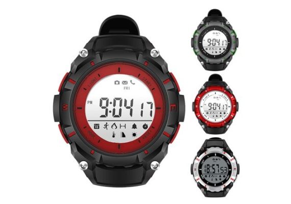 Smartwatch Bluetooth - Fitness Watch -  Βαρόμετρο - Θερμόμετρο - Βηματομετρητής - Μετρητής καμμένων θερμίδων - Ρολόι - Αυτονομία μπαταρίας έως ένα χρόνο