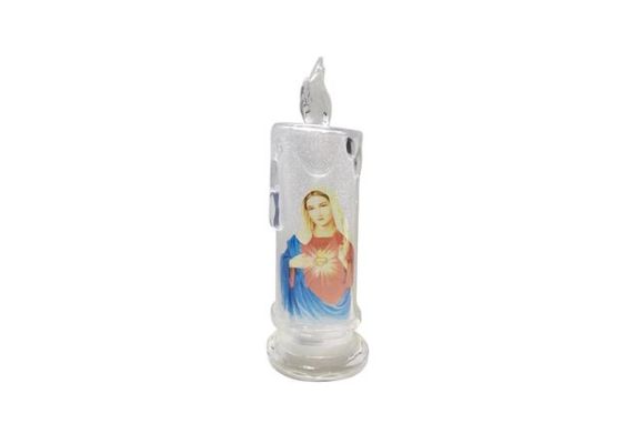 OEM Ηλεκτρονικό Κερί φωτειζόμενο με θρησκευτικές παραστάσεις
