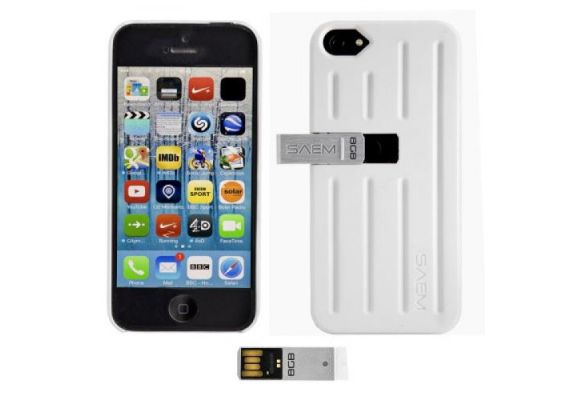 Θήκη Veho SAEM S7 για iPhone SE / 5 / 5S με 8GB USB