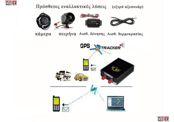 GPS Tracker αυτοκινήτου σκάφους - Real time παρακολούθηση από κινητό - Ακινητοποίηση με sms - Κρυφό μικρόφωνο καμπίνας - Τηλεχειριστήριο - Επεκτεινόμενο με αισθητήρες δόνησης - θερμοκρασίας  - Κάμερα