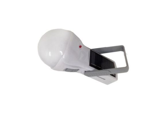 Ηλιακός φακός λάμπα με διάχυτο φωτισμό - Κόκκινο οπτικό alarm κινδύνου - Εναλλακτική φόρτιση στο ρεύμα 220 volt 
