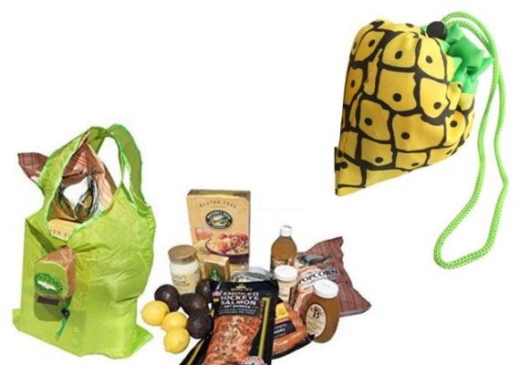 Επαναχρησιμοποιούμενη οικολογική τσάντα για ψώνια πουγκί – Σχήμα Φράουλα