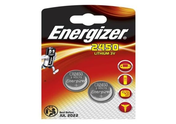 Μπαταρία λιθίου energizer 2450 3V για φωτογραφικες μηχανες - φλας - φακούς κλπ (Σετ = 2 Τεμάχια)