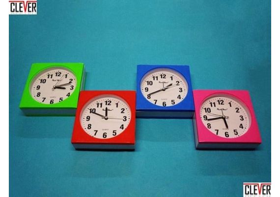 Επιτοίχιο - επιτραπέζιο ρολόι ξυπνητήρι σε διάφορα χρώματα