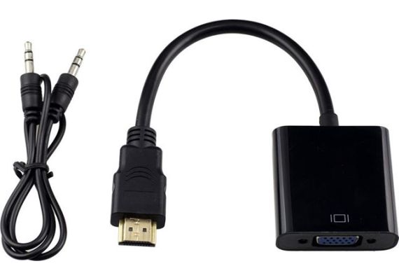 Μετατροπέας HDMI αρσενικό σε VGA θηλυκό με ήχο audio jack