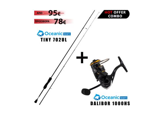 Combo LRF Oceanic Team Tiny 702UL + Oceanic Team Dalibor 1000HS