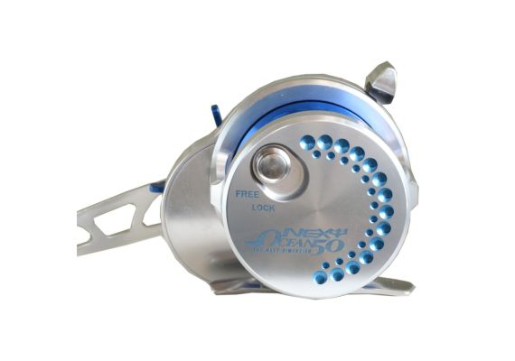 NEXT Ocean 50 Slow Pitch Jigging Reel - Silver / Blue , %ce%b4%ce%b5%ce%be%ce%b9