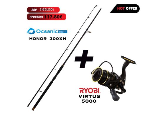 Combo Shore Oceanic Team Honor 300XH + Ryobi Virtus 5000