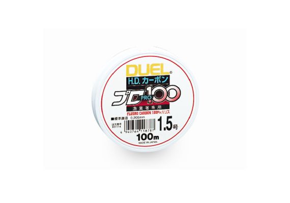 DUEL H.D. Carbon Pro 100s Fluoro 100% 100m - 0-220mm