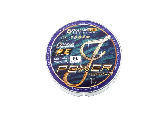 Oceanic Team Power Jigging x8 1000m Red - 0-40mm