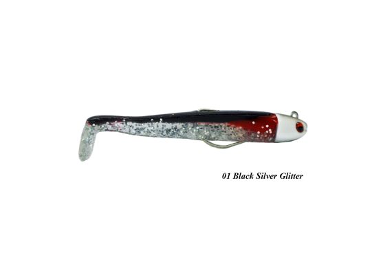 Soul Lures Ocean Ruler Combo 7gr - 01 Black Silver Glitter