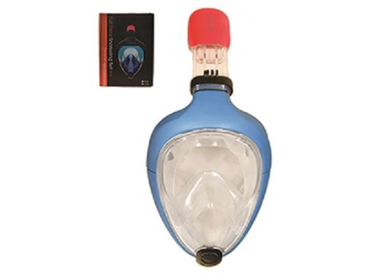 Παιδική Ολοπρόσωπη Μάσκα από Σιλικόνη τροφίμων με Αναπνευστήρα και Βάση για Action Camera Sub Full Face Medusa mask 854