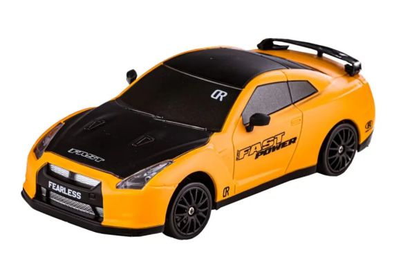 Remote Control Drift Car 2.4GHz 1:24 Scale 4WD 15KM/H με επαναφορτιζόμενη μπαταρία λιθίου - Κίτρινο