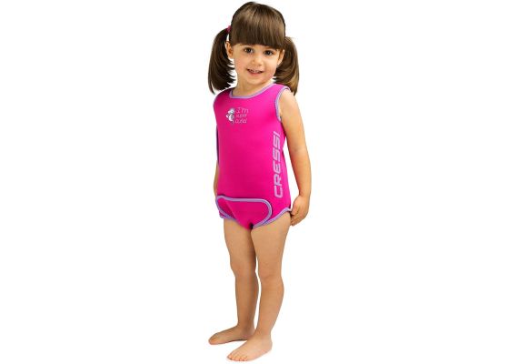 Baby Warmer Neoprene Wetsuit PINK 6-12 Months