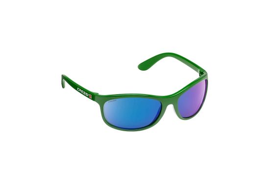 Γυαλιά ηλίου Cressi rocker floating Green με Polarised Hydrophobic φακούς