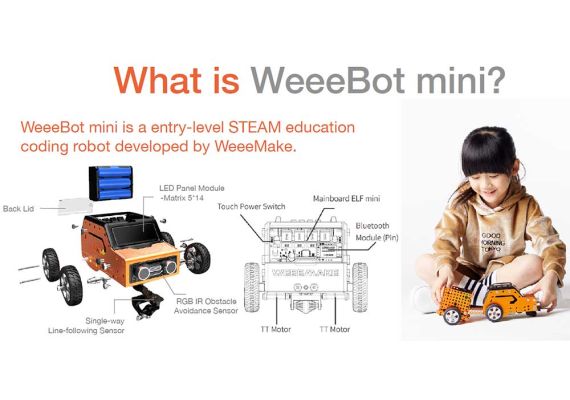 WeeeMake - Κιτ ρομποτικής WeeeBot Mini STEM