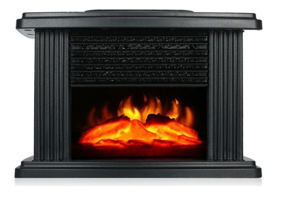 Mini Τζάκι Αερόθερμο με Εφέ Φλόγας Flame Heater 1000W OEM 4356