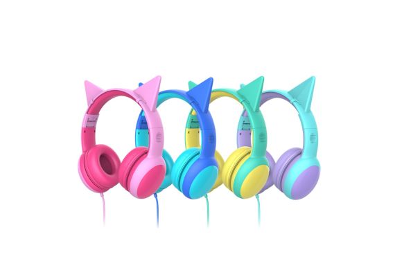 ​Παιδικά Ακουστικά Bluetooth Μωβ με προστασία έντασης 85dB Gorsun Bluetooth Kids GS-E61V