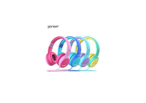 Παιδικά Ακουστικά Bluetooth Κίτρινο με προστασία έντασης 85dB Gorsun Bluetooth Kids GS-E61V