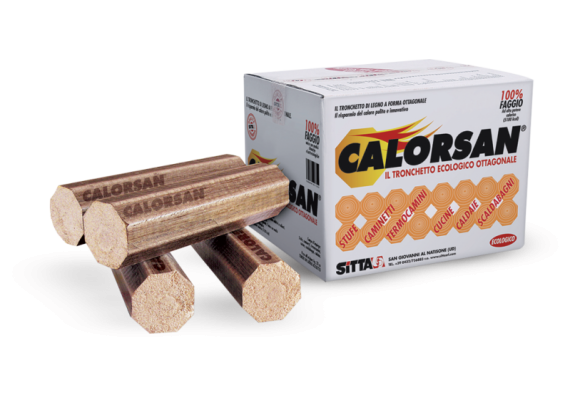 Οικολογικά κούτσουρα μπριγκέτες 100% ξύλο οξυάς 20 kg CALORSAN