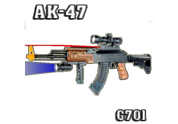 Αεροβόλο Όπλο Μοντελισμού Τύπου ΑΚ47 G701 Assault Rifle