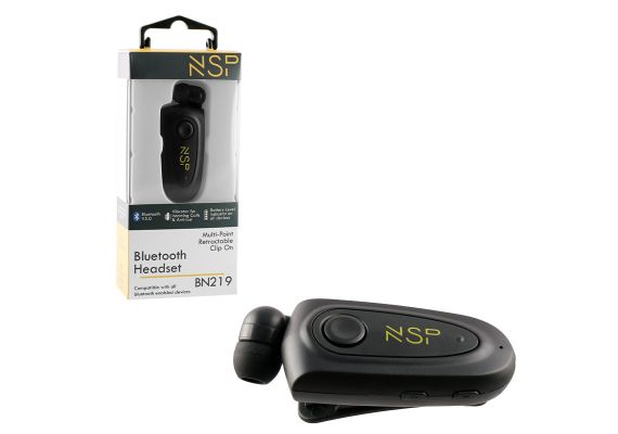 NSP BN219 Bluetooth v5.0 hands free multipoint με κλιπ και δόνηση