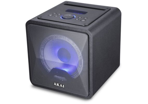 Akai ABTS-B6 Φορητό ηχείο Bluetooth karaoke με USB, LED, micro SD, Aux-In, Aux-Out και ενσ. μικρόφωνο – 20 W