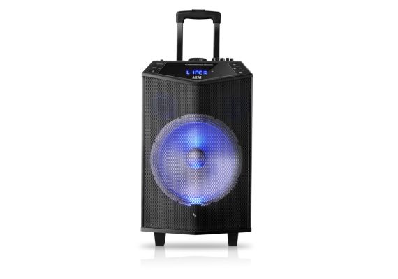 Akai ABTS-DK15 Φορητό ηχείο karaoke με Bluetooth, LED, ασ. μικρόφωνο και υποδοχή για μικρόφωνο και όργανο – 50 W RMS