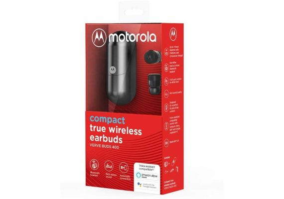 Motorola VERVEBUDS 400 Black True wireless αδιάβροχα ασύρματα Bluetooth ακουστικά