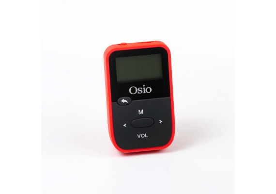 OSIO SRM-7880BR MP3 PLAYER ΜΕ ΚΛΙΠ, ΚΟΚΚΙΝΟ 8GB