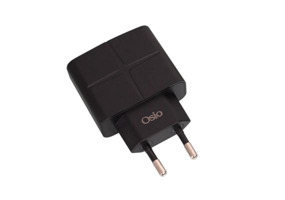 OSIO OTU-285B ΜΑΥΡΟΣ ΦΟΡΤΙΣΤΗΣ 220V ΡΕΥΜΑΤΟΣ ΓΙΑ 2 USB 5V/1000/2100mA