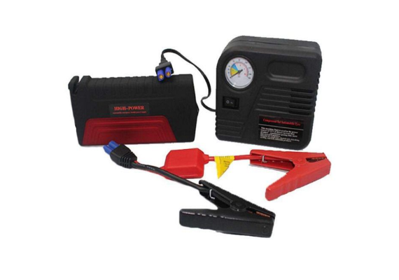 Σετ Εκτάκτου Ανάγκης με Εκκινητή Μπαταρίας Jump Starter, Powerbank USB και Τρόμπα Αέρος Κομπρεσέρ