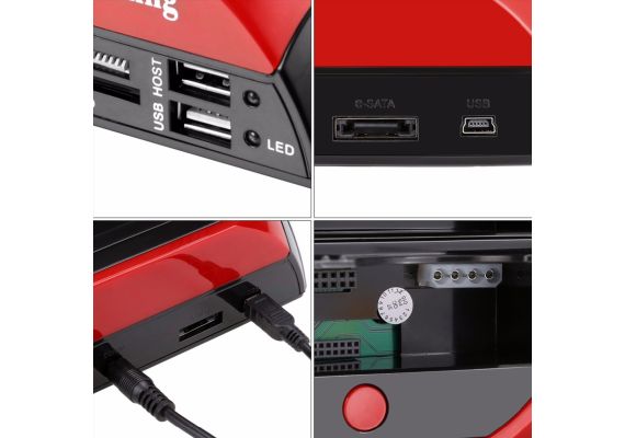 Βάση Σύνδεσης Σκληρών Δίσκων SATA και IDE  σε USB 3.0 και eSATA - All in One HDD Docking