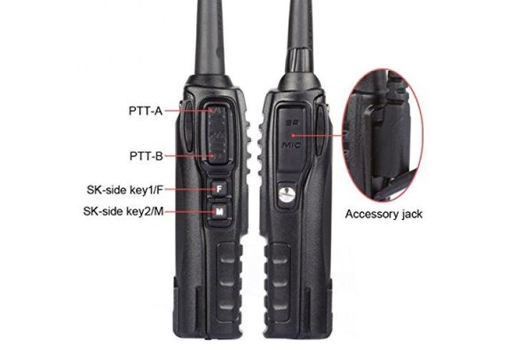 Φορητός Ασύρματος Πομποδέκτης 5W Dual Band VHF UHF - Walkie Talkie Baofeng UV-82