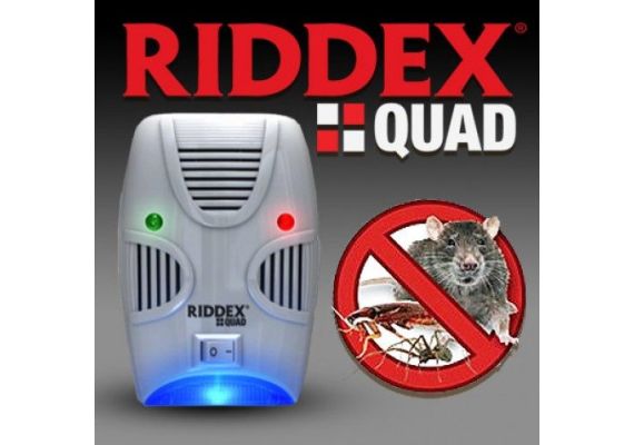 Συσκευή Απώθησης Τρωκτικών & Εντόμων  - Riddex Quad
